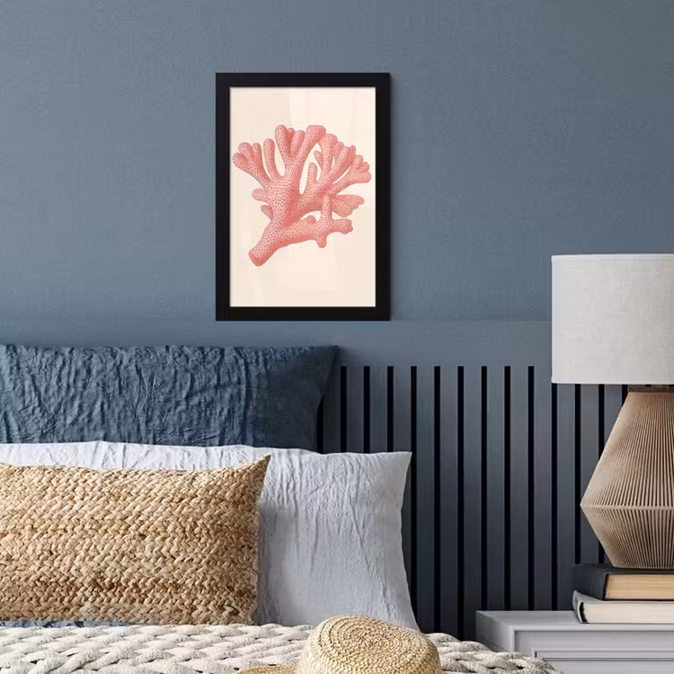 Poster met lijst - Koraal - Stipjes - Roze — 4
