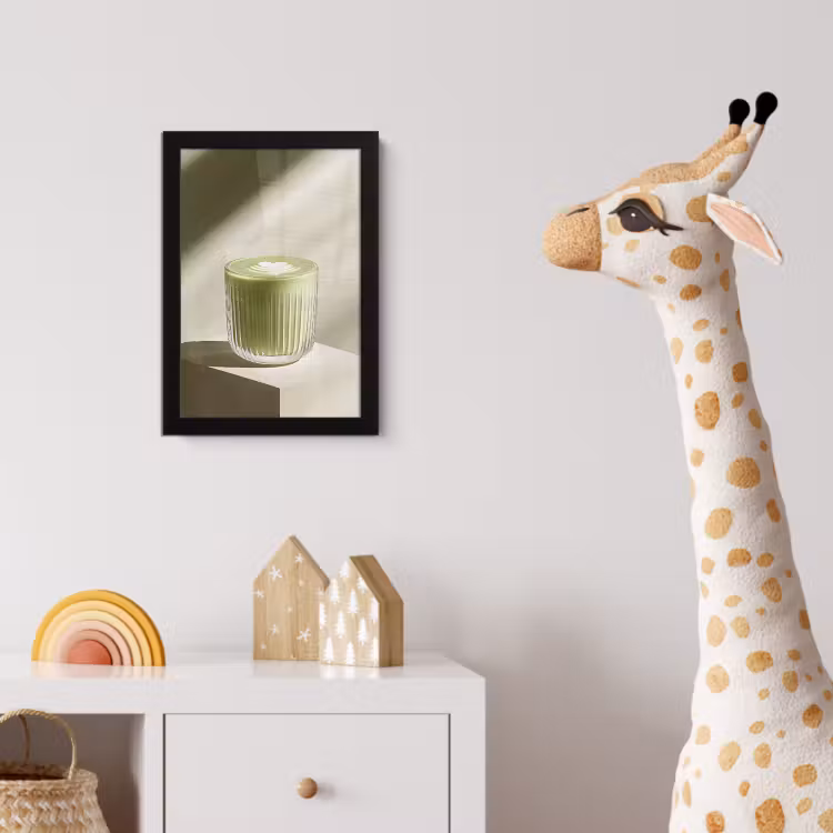 Poster met lijst - Matcha - Glas - Groen - Minimalistisch — 5