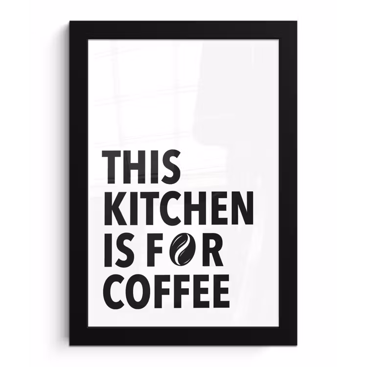 Poster met lijst - Quotes - Koffie - Bonen - Modern — 1