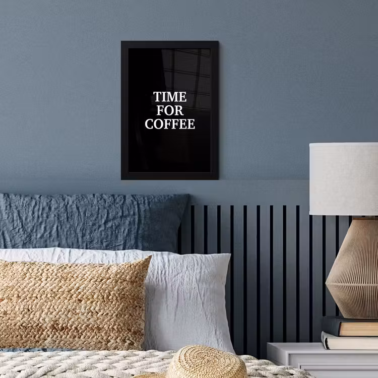 Poster met lijst - Quotes - Letters - Koffie - Zwart — 4