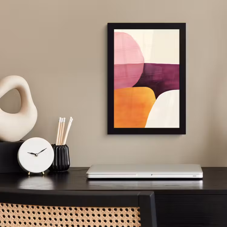 Poster met lijst - Vormen - Abstract - Kleurrijk — 3