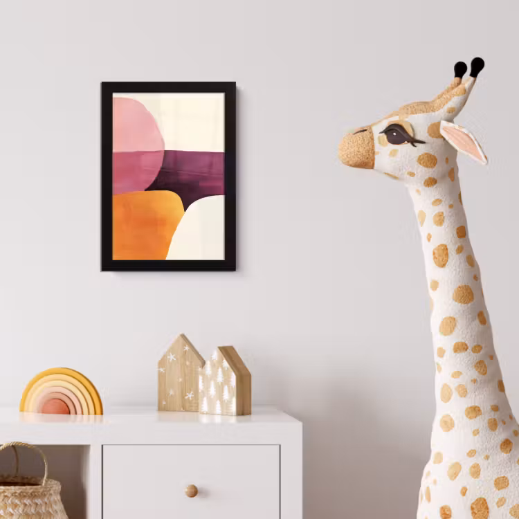 Poster met lijst - Vormen - Abstract - Kleurrijk — 5