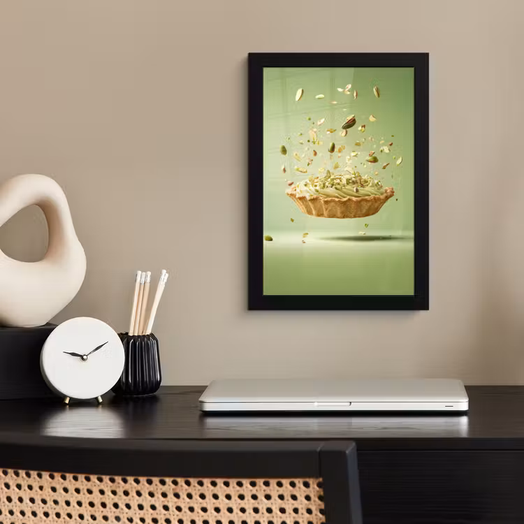 Poster met lijst - Pistache - Taart - Noten - Eten — 3
