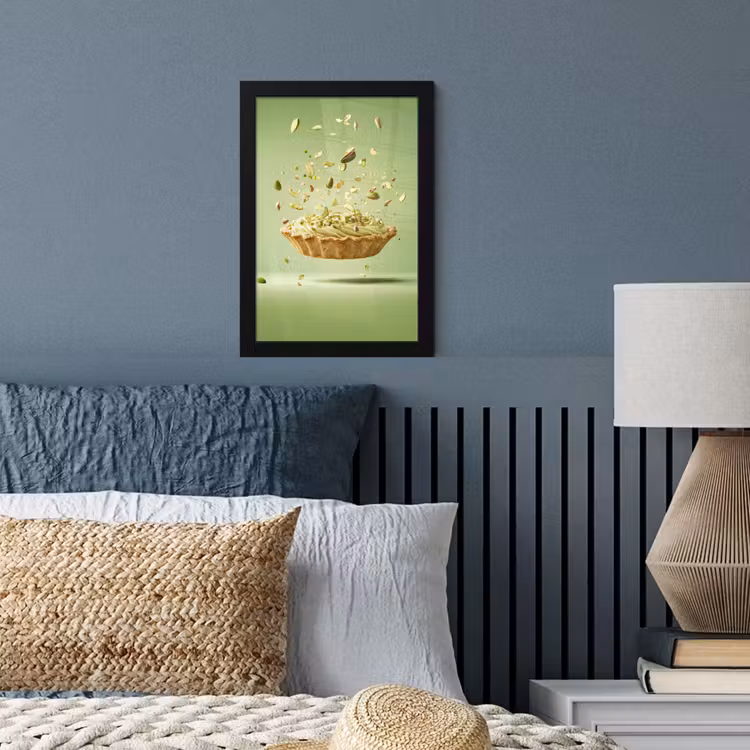 Poster met lijst - Pistache - Taart - Noten - Eten — 4