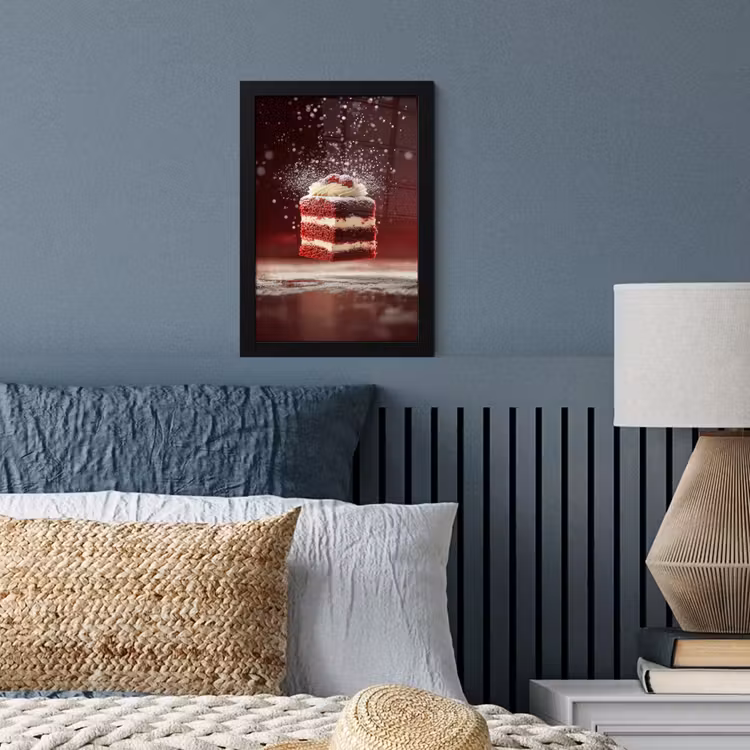Poster met lijst - Rode - Velvet - Taart - Eten — 4