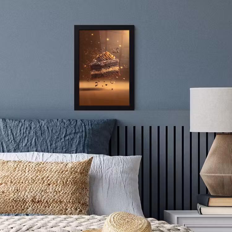 Poster met lijst - Taart - Chocolade - Eten - Brownie — 4