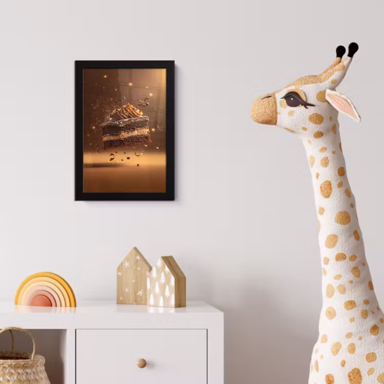 Poster met lijst - Taart - Chocolade - Eten - Brownie — 5