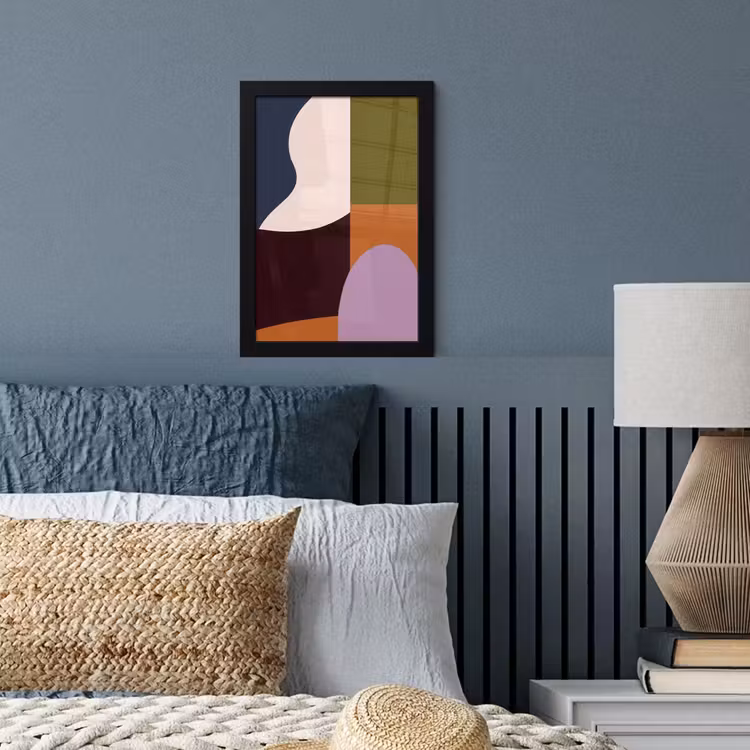 Poster met lijst - Vormen - Abstract - Kleuren - Vierkant — 4