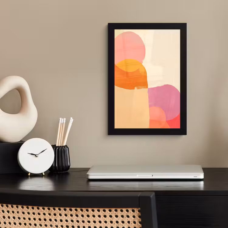 Poster met lijst - Vormen - Abstract - Kleurrijk — 3