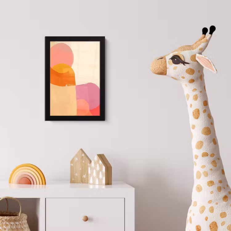 Poster met lijst - Vormen - Abstract - Kleurrijk — 5