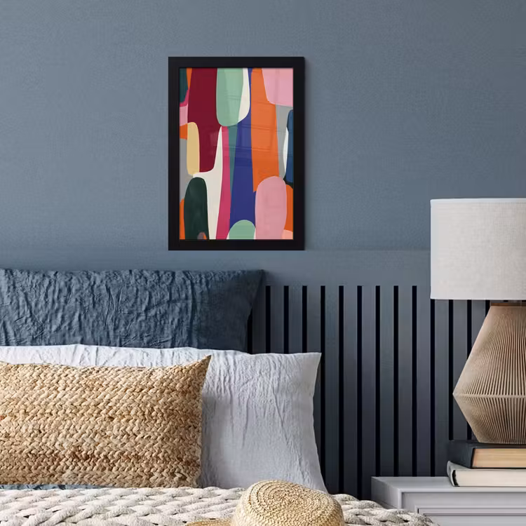 Poster met lijst - Vormen - Ritmisch - Kleuren - Abstract — 4