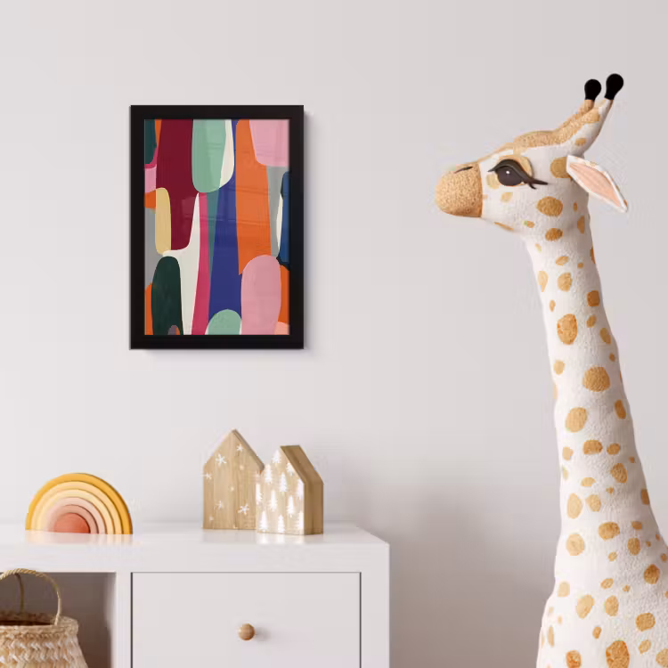 Poster met lijst - Vormen - Ritmisch - Kleuren - Abstract — 5