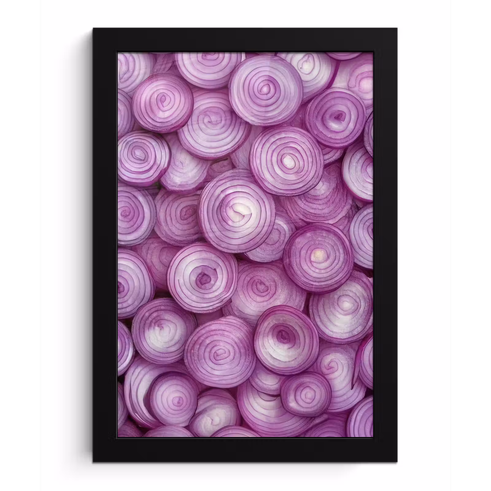 Poster met lijst - Paars - Uien - Close up — 1