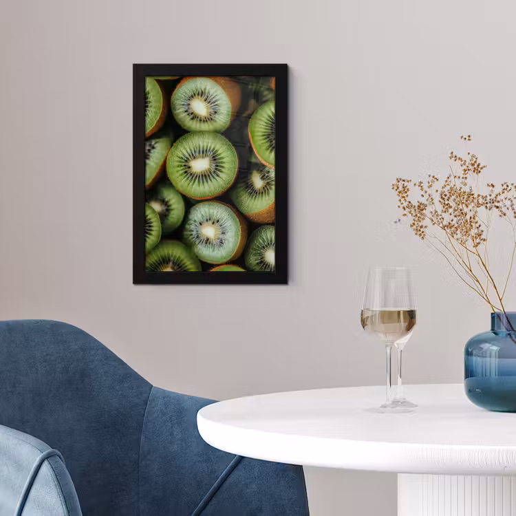 Poster met lijst - Kiwi - Fruit - Groen — 2
