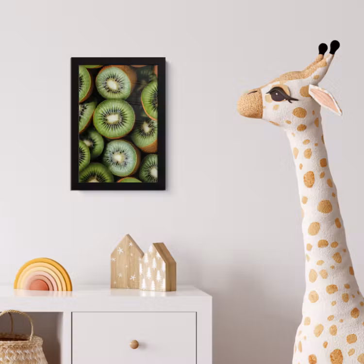 Poster met lijst - Kiwi - Fruit - Groen — 5