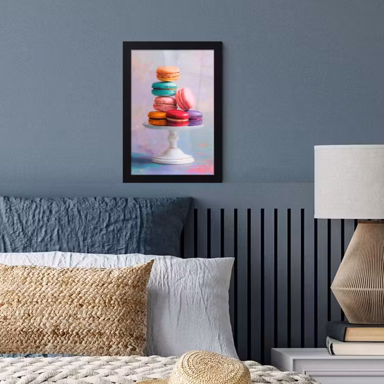 Poster met lijst - Macarons - Schaal - Pastel - Kleurrijk — 4