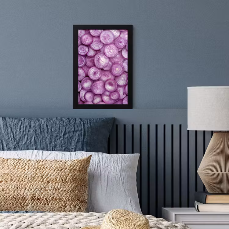 Poster met lijst - Paars - Uien - Close up — 4