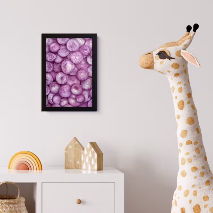 Poster met lijst - Paars - Uien - Close up — 5