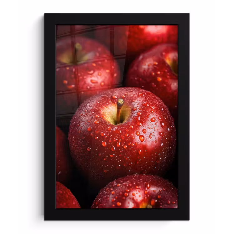 Poster met lijst - Rood - Appels - Fruit — 1