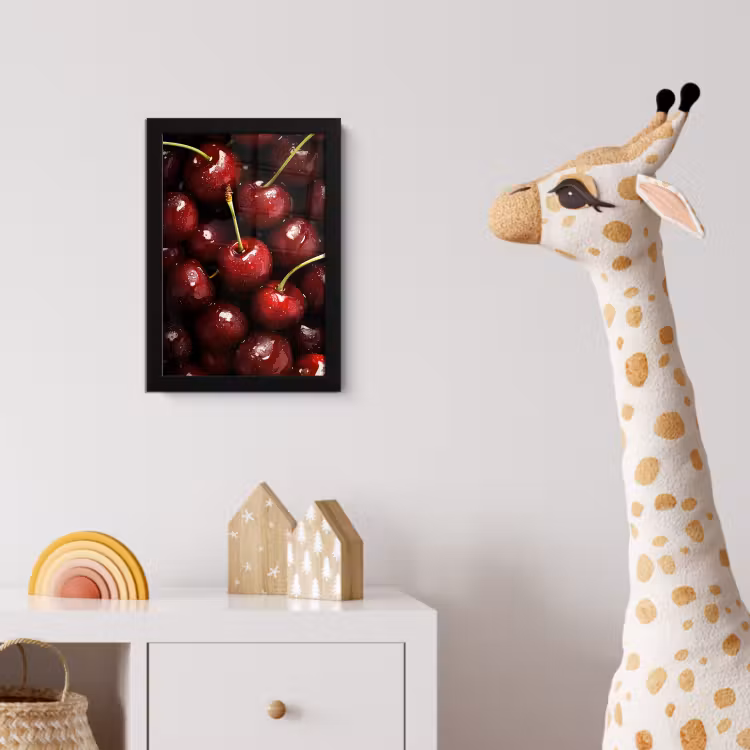 Poster met lijst - Rood - Fruit - Kersen — 5