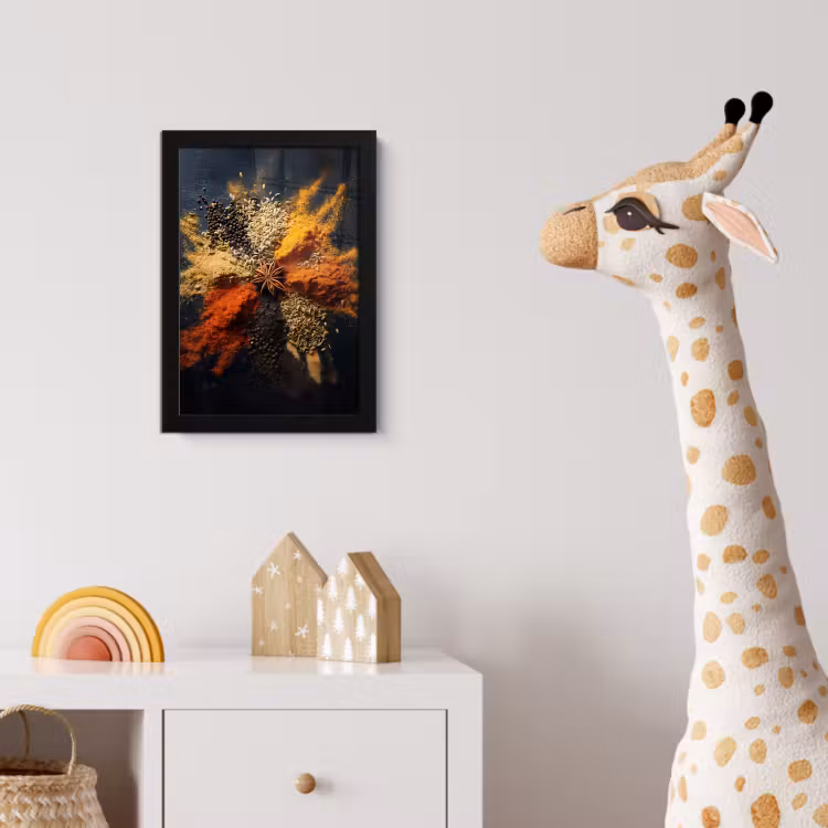 Poster met lijst - Specerijen - Explosie - Oranje — 5