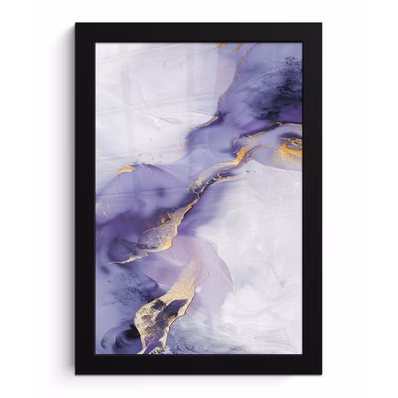 Poster met lijst - Paars - Modern - Marmer - Abstract — 1