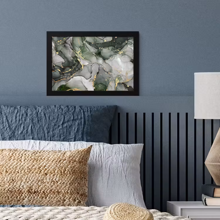 Poster met lijst - Luxe - Marmer - Groen — 4