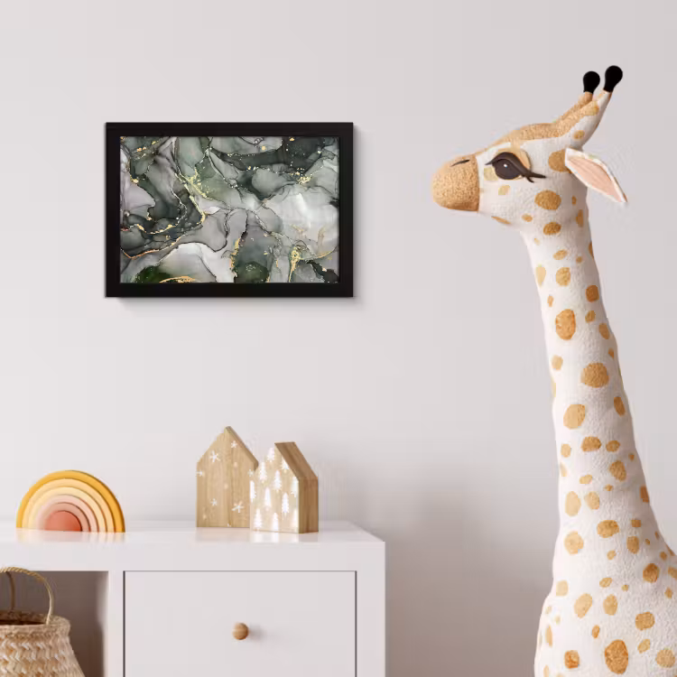 Poster met lijst - Luxe - Marmer - Groen — 5