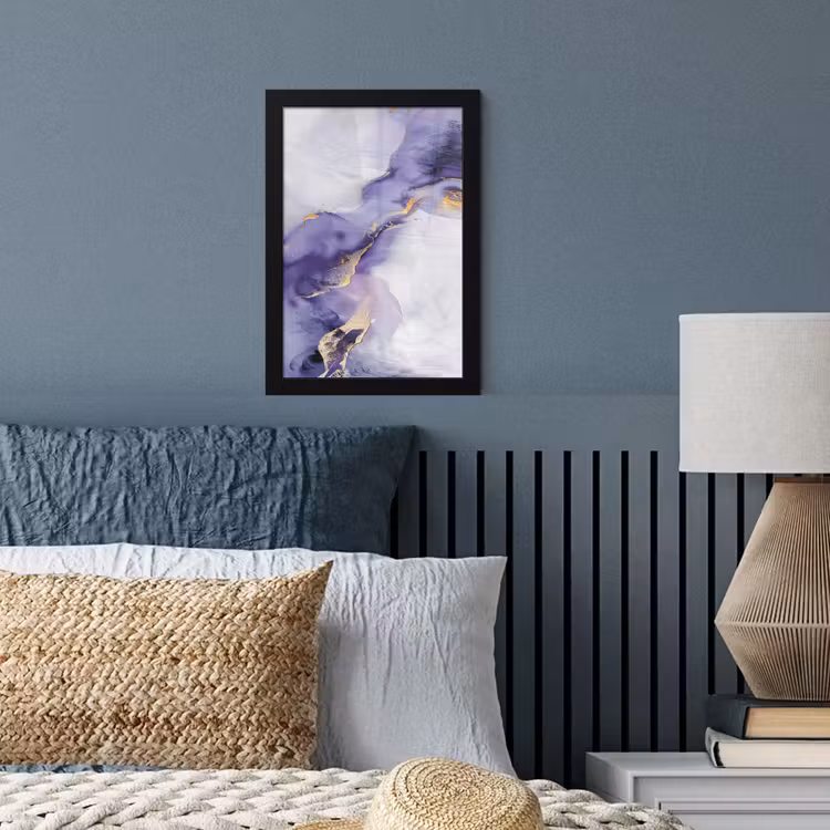 Poster met lijst - Paars - Modern - Marmer - Abstract — 4