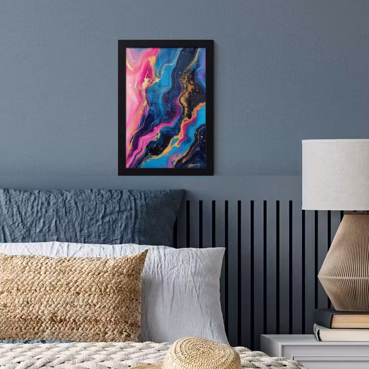 Poster met lijst - Marmer - Modern - Goud — 4