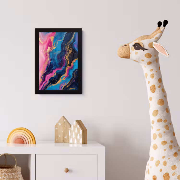 Poster met lijst - Marmer - Modern - Goud — 5