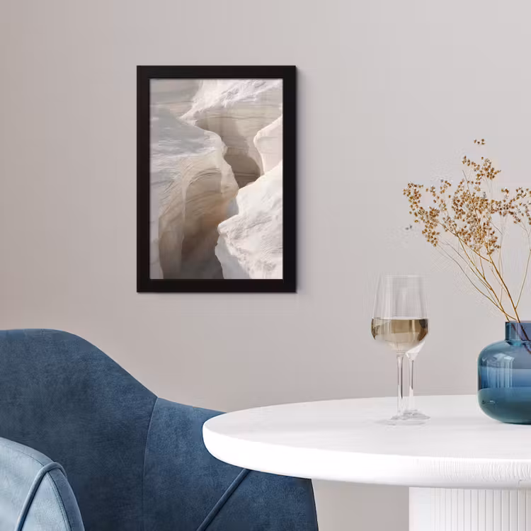 Poster met lijst - Kloof - Wit - Sneeuw — 2