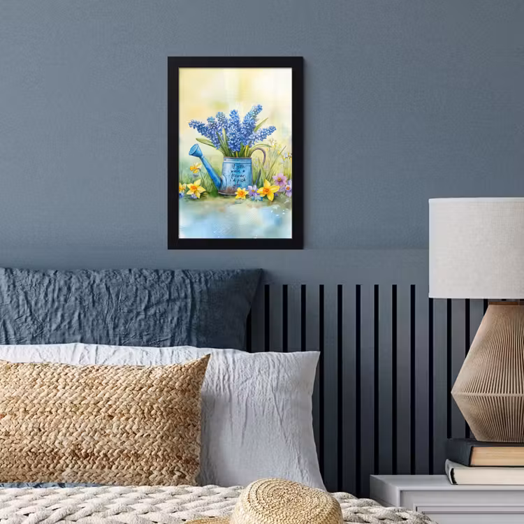 Poster met lijst - Lavendelbloemen - Quote - Gieter — 4