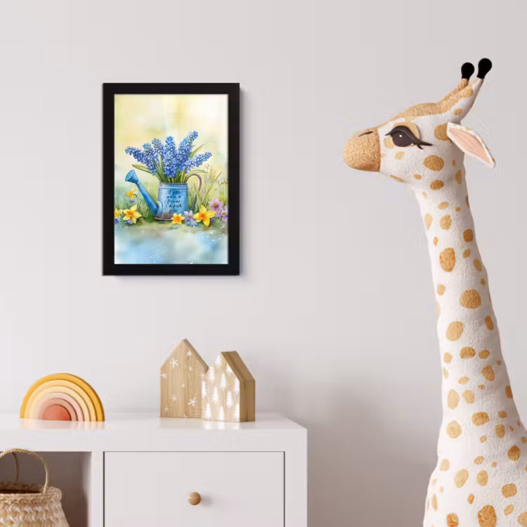 Poster met lijst - Lavendelbloemen - Quote - Gieter — 5