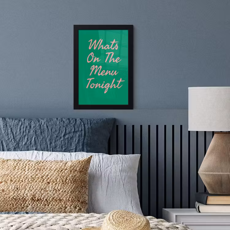 Poster met lijst - Menu - Quote - Roze — 4