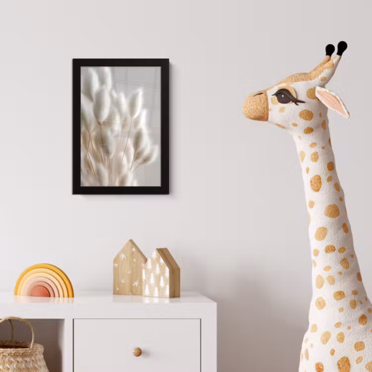Poster met lijst - Pluimen - Beige - Minimalistisch — 5