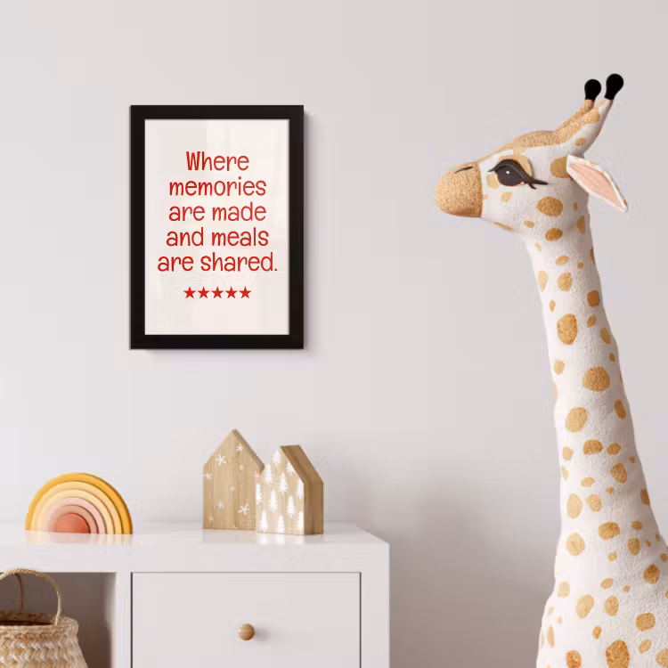 Poster met lijst - Quote - Sterren - Rood - Memories — 5