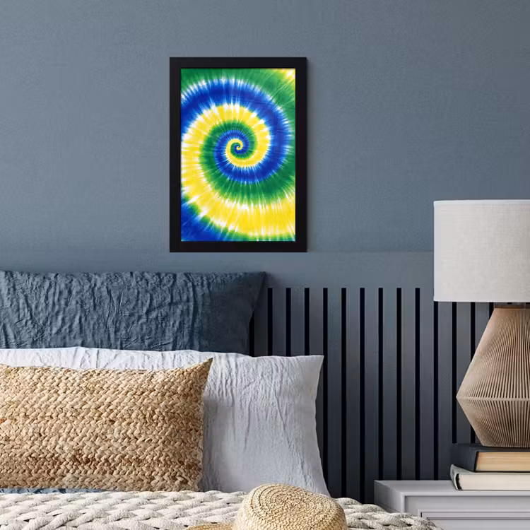 Poster met lijst - Spiraal - Groen - Draaiend — 4