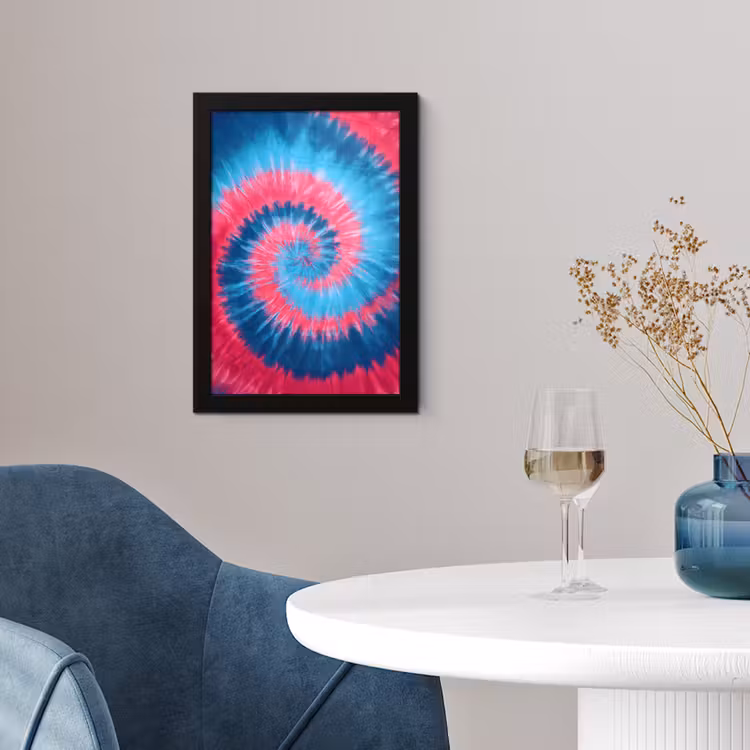 Poster met lijst - Spiraal - Roze - Draaiend — 2