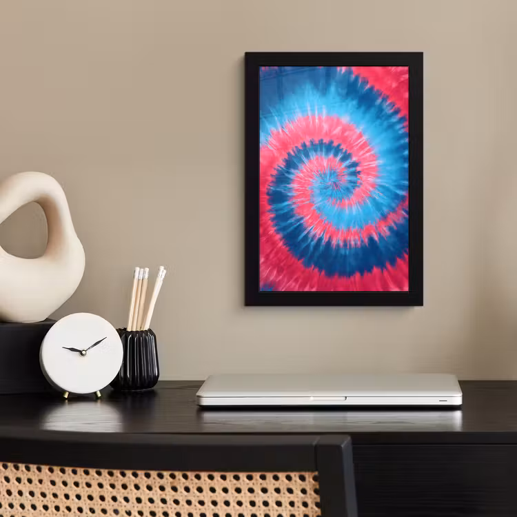 Poster met lijst - Spiraal - Roze - Draaiend — 3