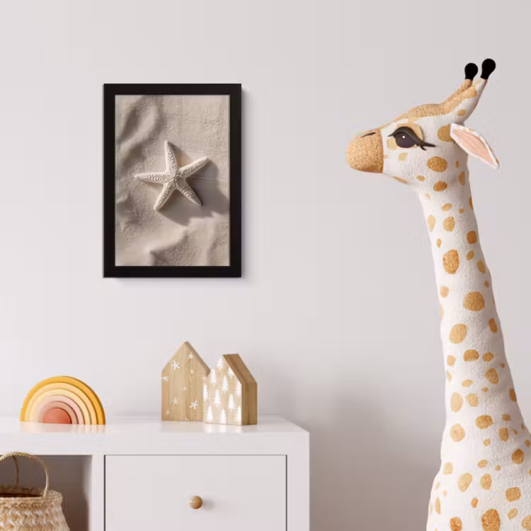 Poster met lijst - Strand - Zeester - Zand - Beige — 5