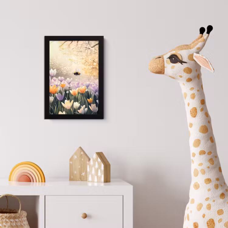 Poster met lijst - Viooltjes - bij - Zonlicht — 5