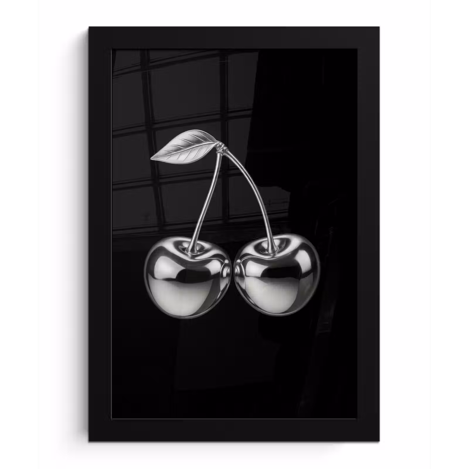 Poster met lijst - Kers - Luxueus - Metallic — 1