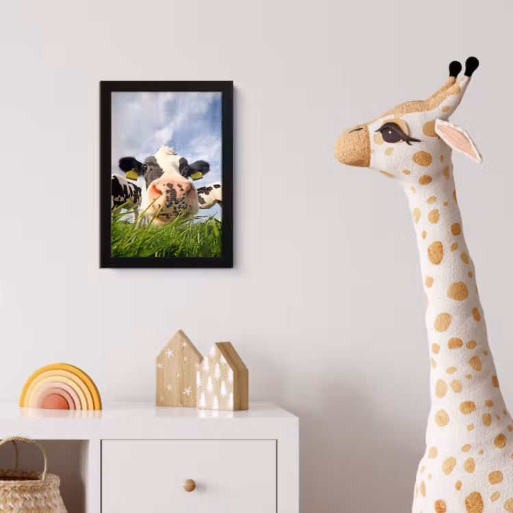 Poster met lijst - Koe - Boerderij - Gras - Dieren — 5