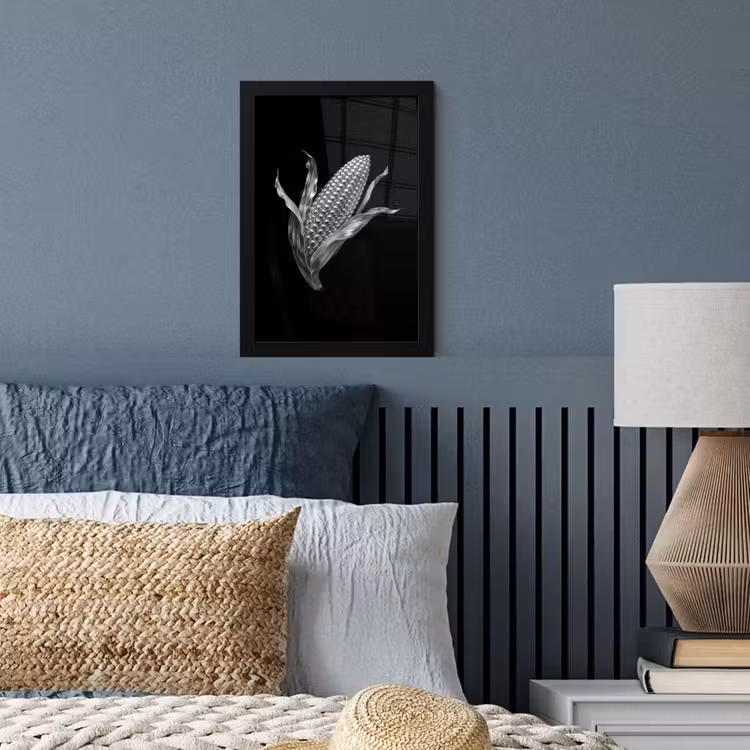 Poster met lijst - Maïskolf - Glanzend metaal - Elegant — 4