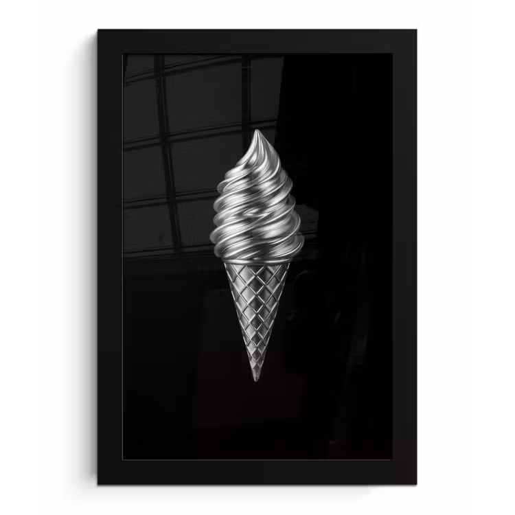 Poster met lijst - Softijs - Realistisch - Futuristisch — 1