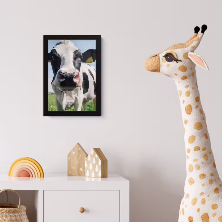 Poster met lijst - Koe - Weiland - Natuur - Dieren - Gras — 5