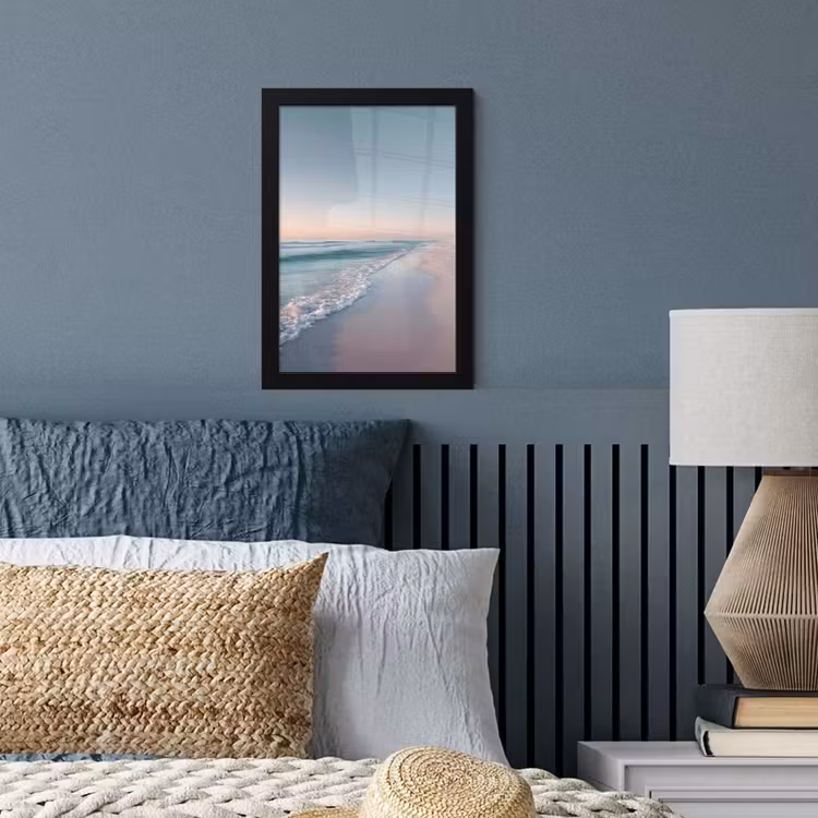 Poster met lijst - Kustlijn - Pastel - water — 4