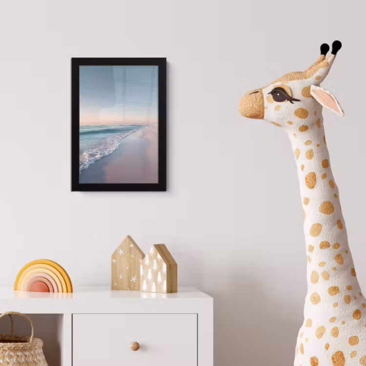 Poster met lijst - Kustlijn - Pastel - water — 5