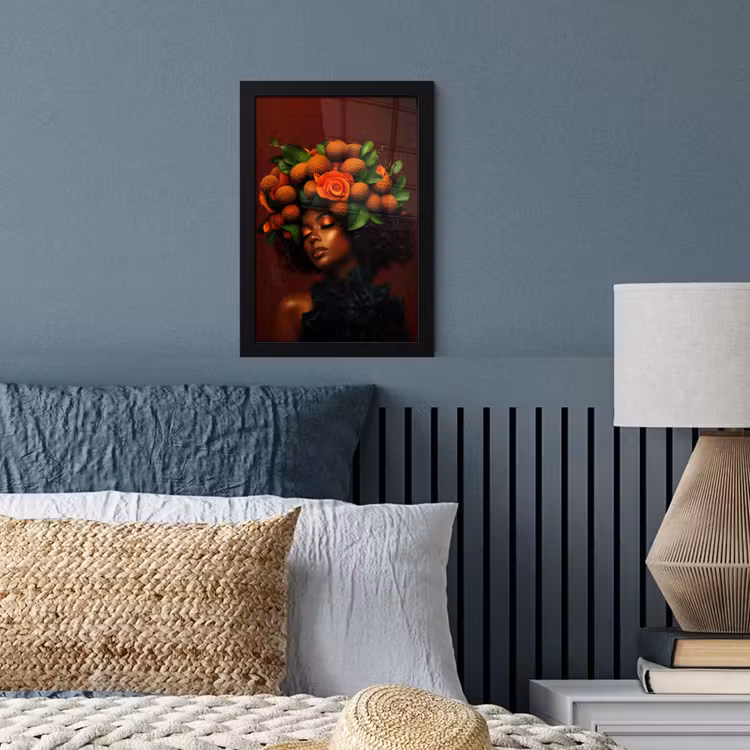 Poster met lijst - Vrouw - lychee - exotisch — 4